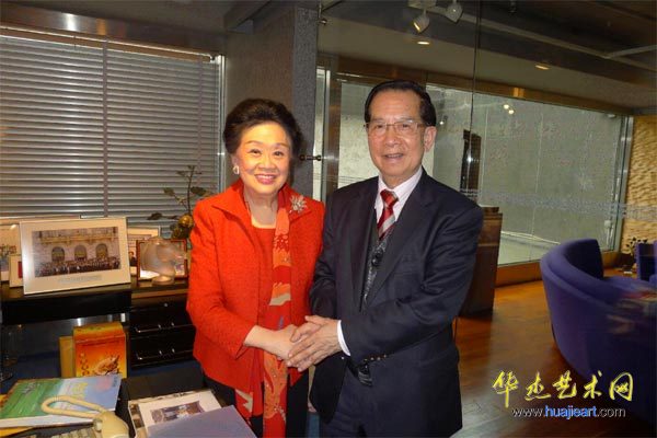香港著名爱国人士梁潔華博士热情会见蔡豪杰