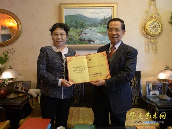 蔡豪杰获2012(伦敦)奥林匹克美术大会组委会总顾问