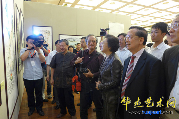 蔡豪杰出席海峡两岸国画艺术交流展
