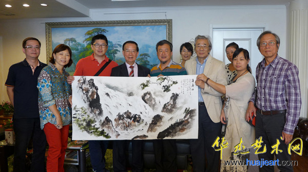 蔡豪杰出席海峡两岸国画艺术交流展