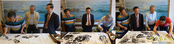 蔡豪杰出席海峡两岸国画艺术交流展